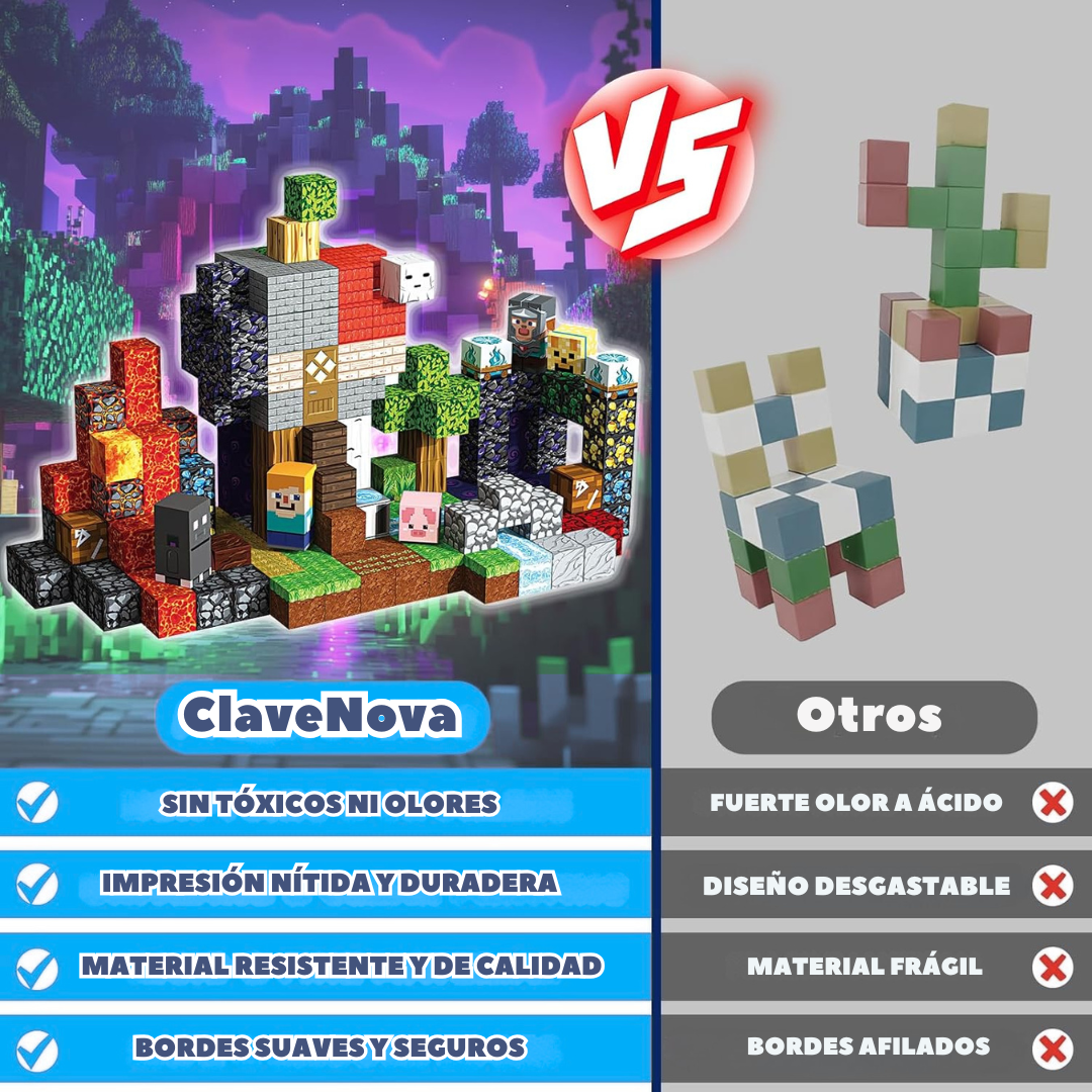 Bloques Magnéticos de Construcción STEM