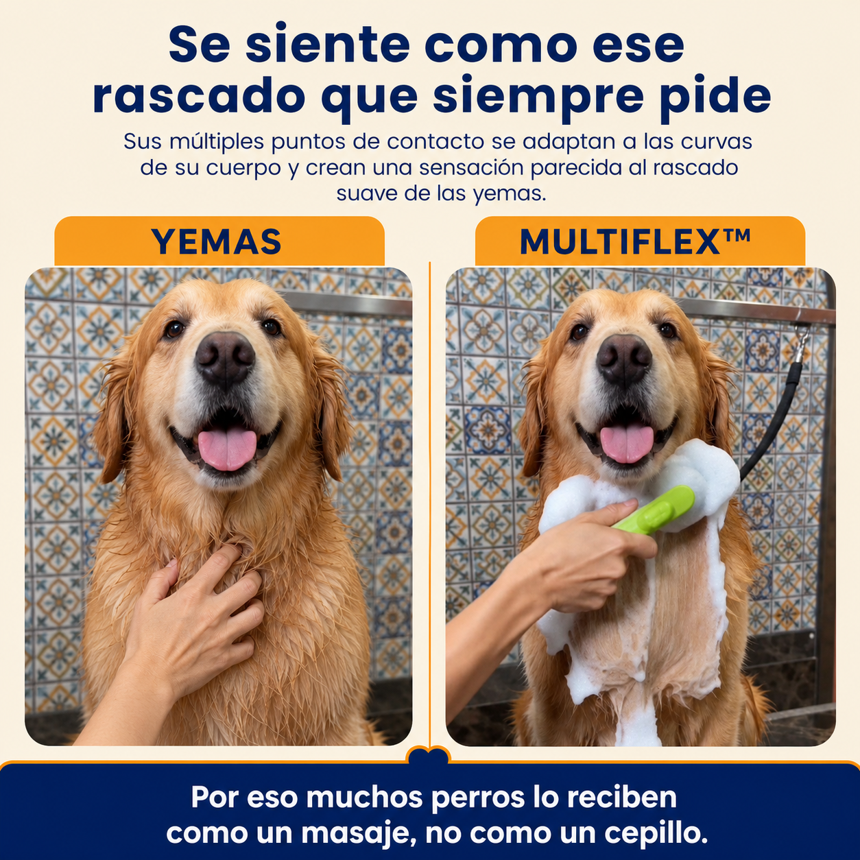 Cepillo Spa 3 en 1 para Perros