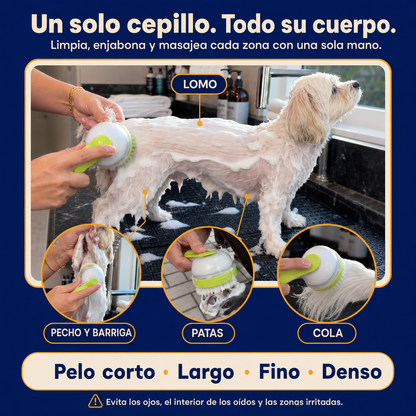Cepillo Spa 3 en 1 para Perros